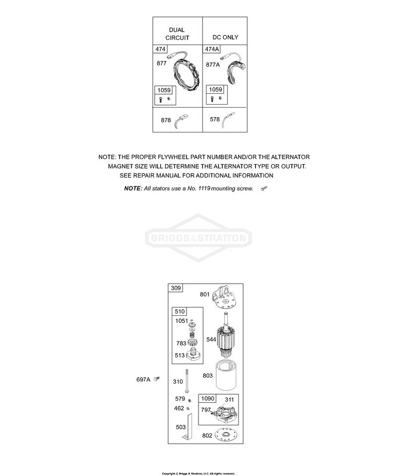 Electric Starter, Stator