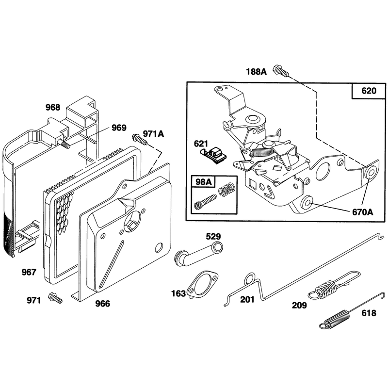 Engine Briggs and Stratton Model 122702-0182-01