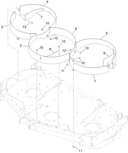 Toro 144-0379 Z-master 60 in. Deck Baffle Kit Parts Diagram