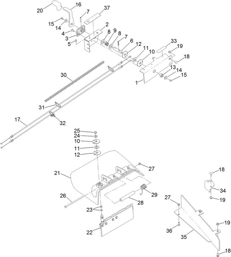 Gate Chute Assembly No 144 6571