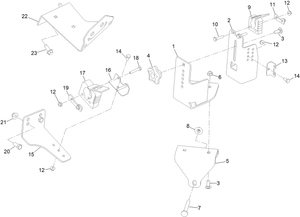 Toro 145-3689 Kit-trimmer Mount Parts Diagram