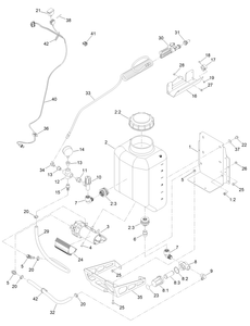 Toro 146-0602 7 Gallon Isolated Tank Kit, 46 in. or 52 in. Spraymaster Sprayers Parts Diagram