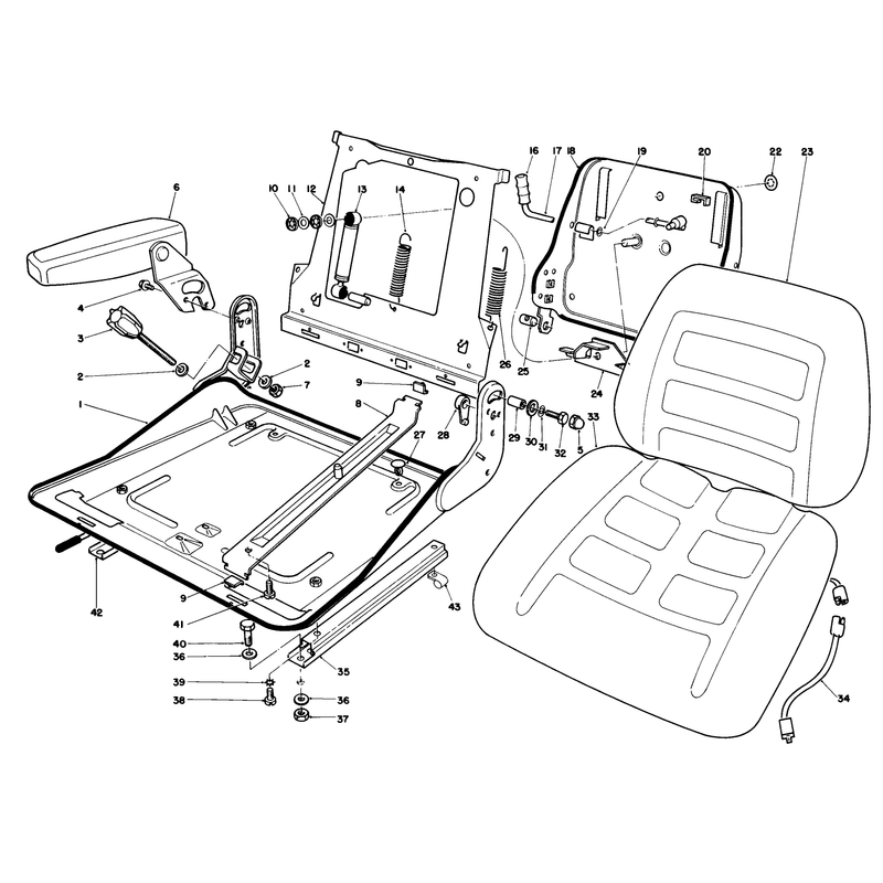 Deluxe Suspension Seat Kit Model No 30756 Optional