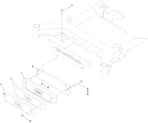 Toro 147-0200 Kit, Stand-on Weight Parts Diagram