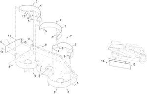 Toro 147-0320 Recycler Kit-G3/GS/GM 3300, 60-NO Blades Parts Diagram