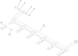 48in Tooth Bar Assembly No 147-2455