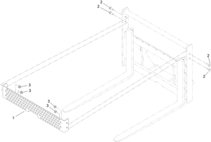 Toro 147-2475 Brick Guard Kit, Compact Tool Carrier with Adjustable Forks Parts Diagram
