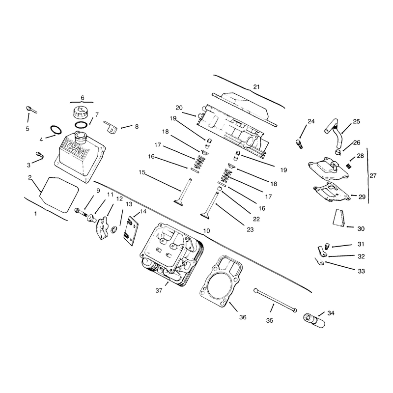 Cylinder Head Valve and Breather