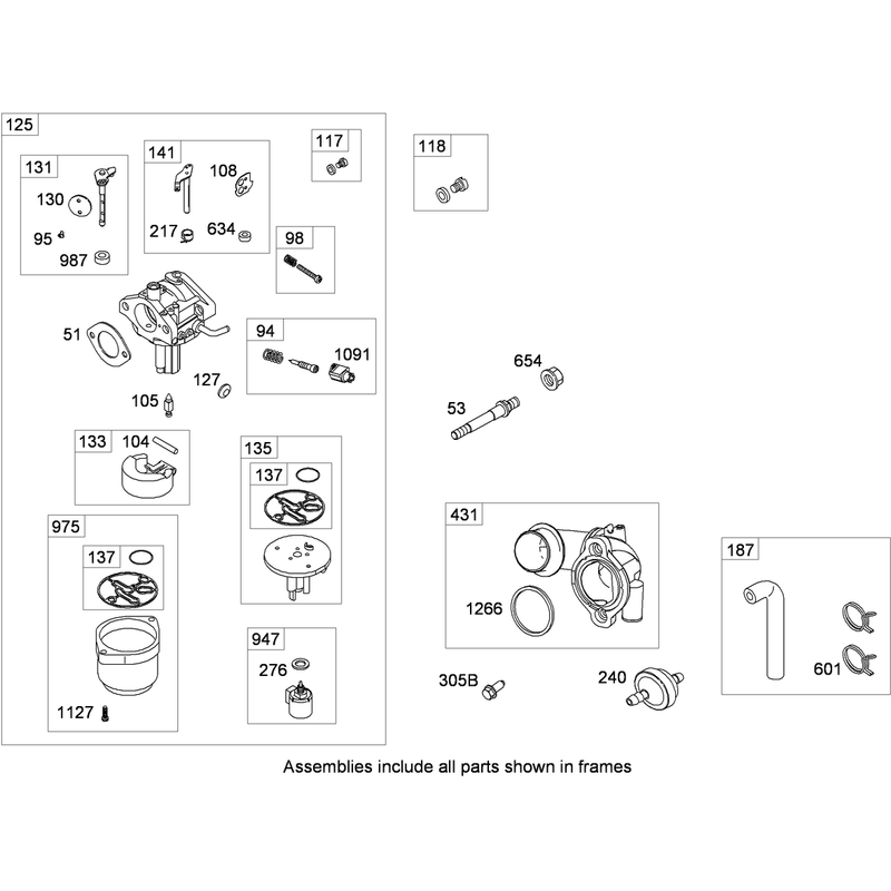 Carburetor and Fuel Pump Assembly Briggs and Stratton 331777-0946-B2