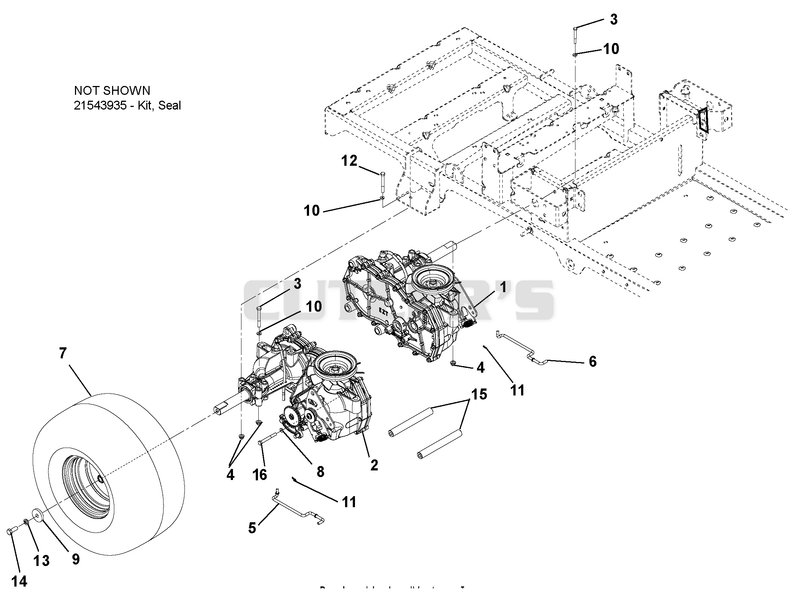 Transaxle, Dump Valves And Rear Wheels