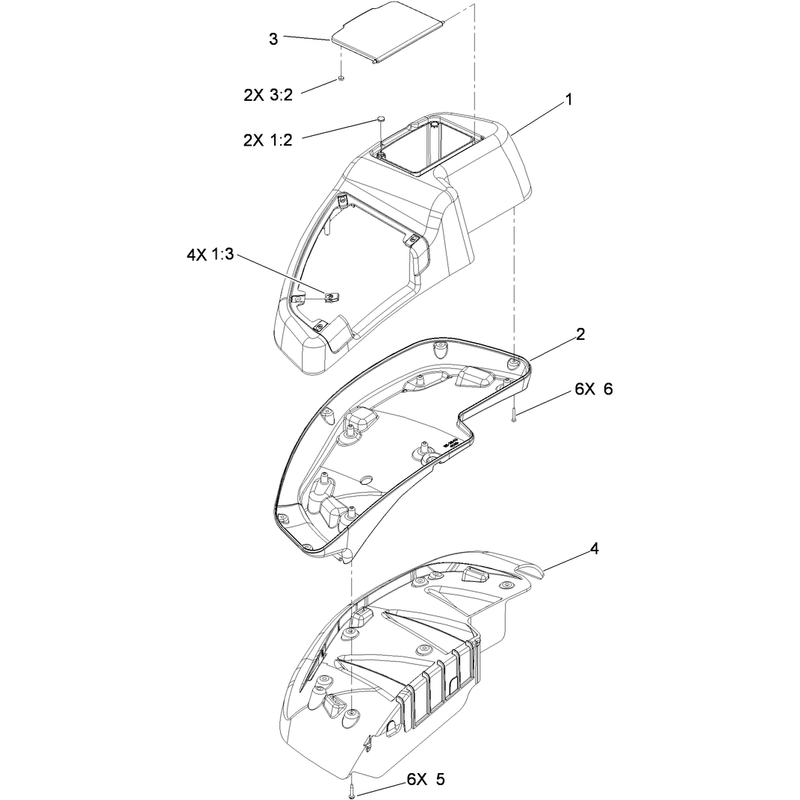 RH Console Assembly No. 115-7400