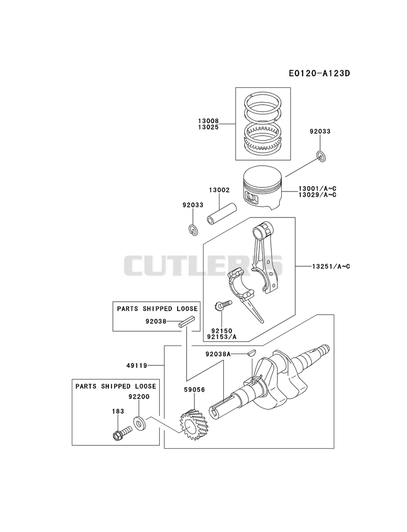 PISTON/CRANKSHAFT