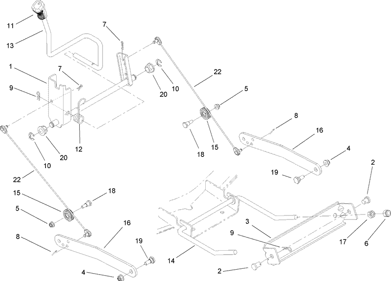 Deck Lift Arm Assembly