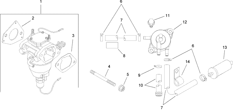 Fuel System Assembly Kohler SV735 0011