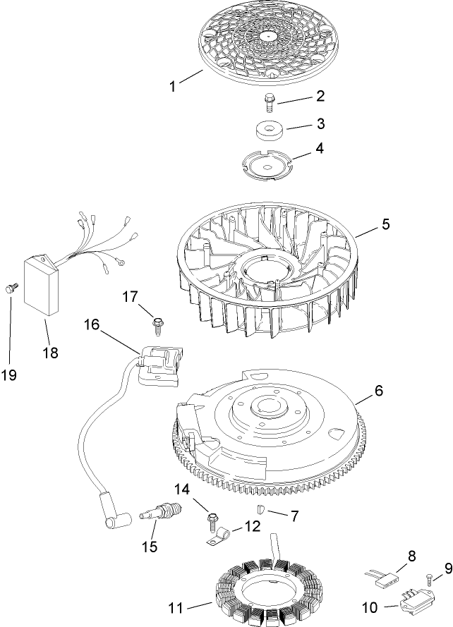 Ignition and Electrical Assembly Kohler SV735 0011
