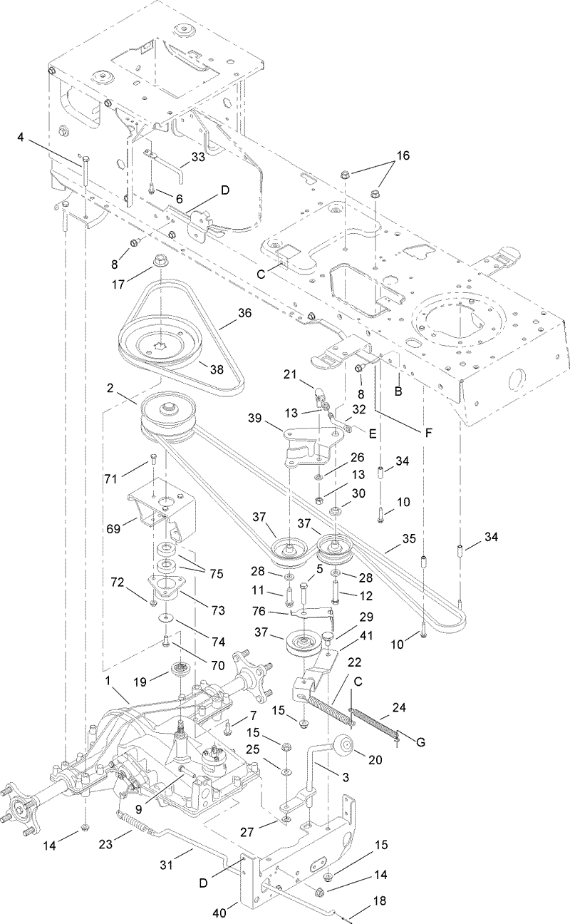Transmission Belt and Pulley Assembly