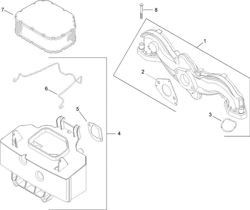 Air Intake and Filtration Assembly Kohler SV730 0018