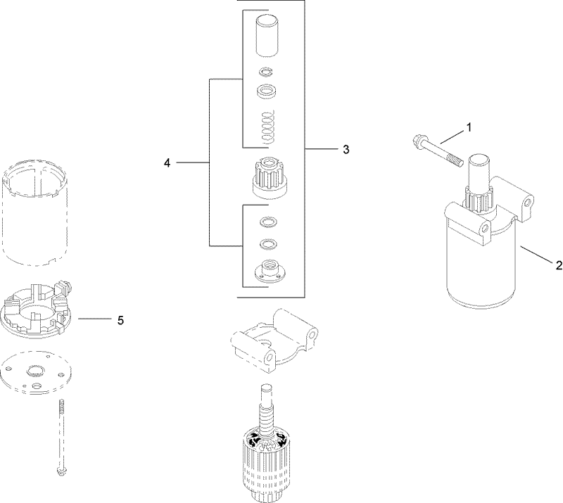Starting System Assembly Kohler SV730 0018