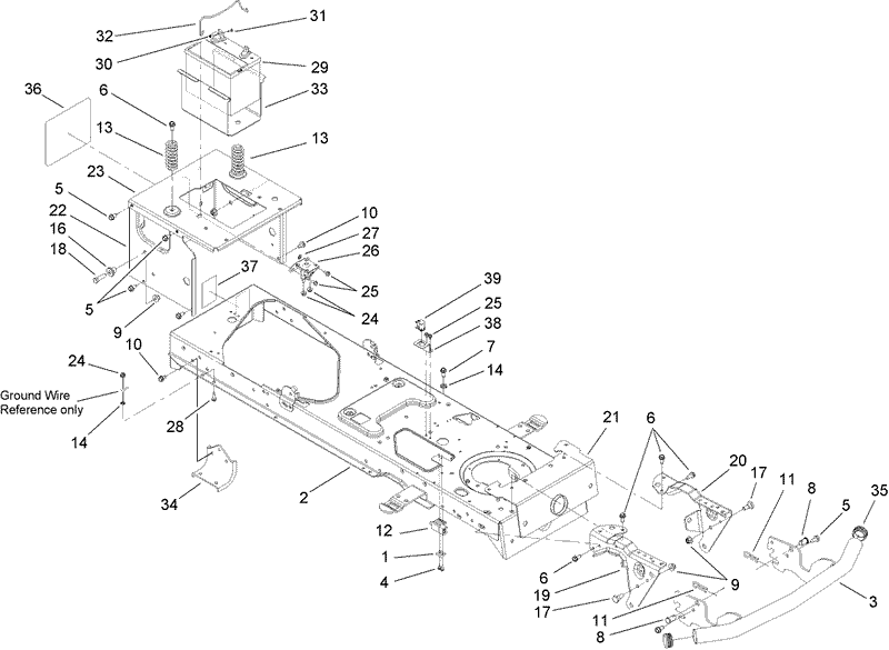 Frame and Battery Assembly