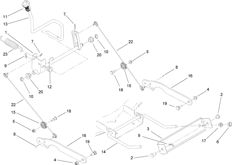 Deck Lift Arm Assembly