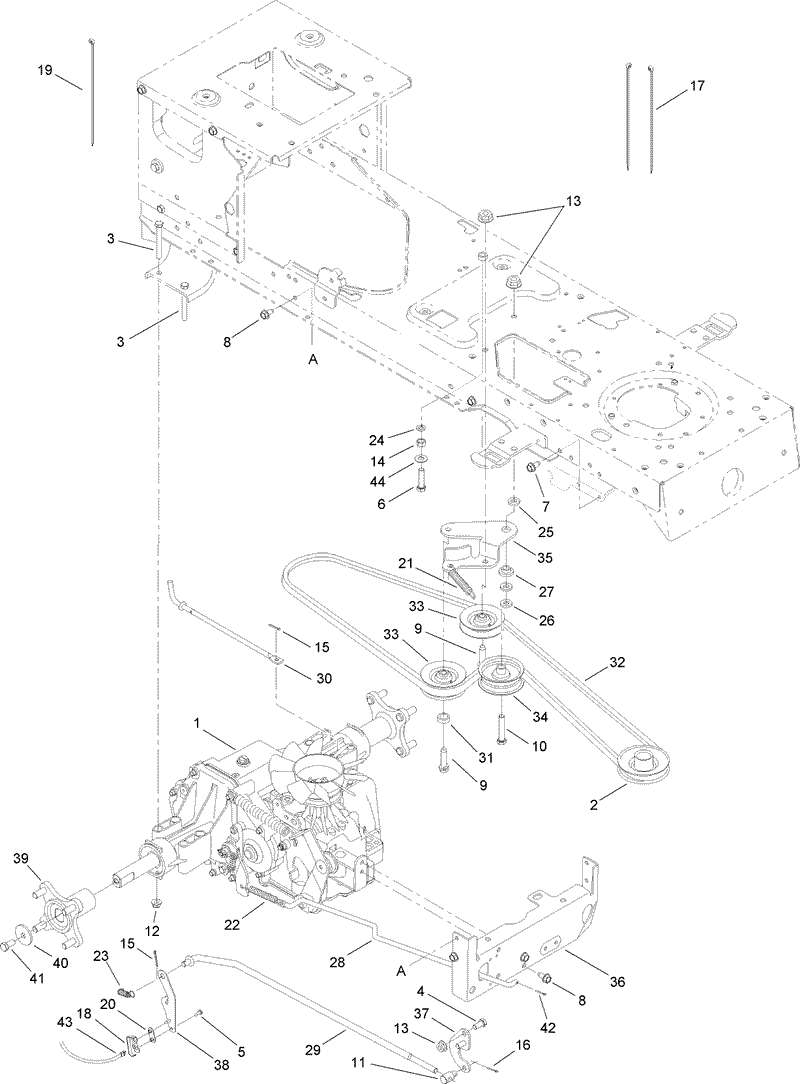 Transmission Belt and Pulley Assembly