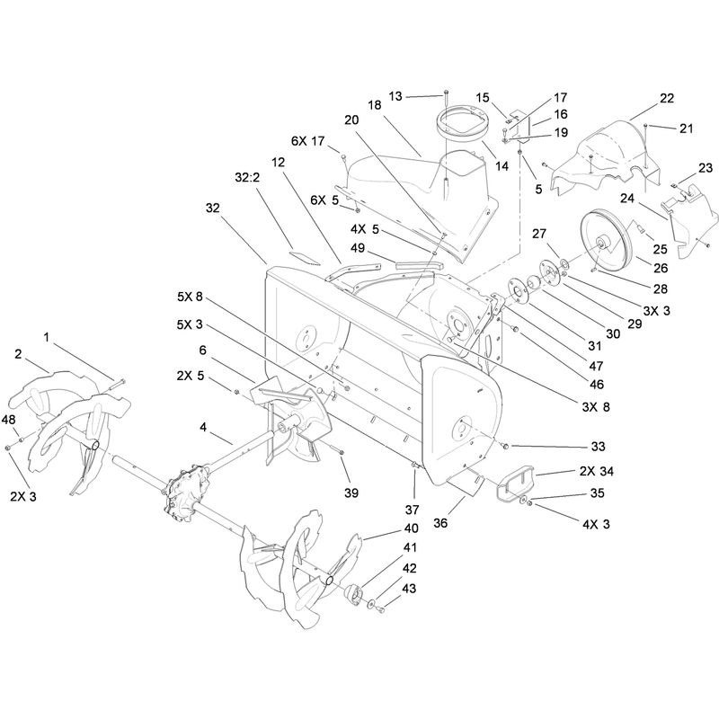 Auger and Housing Assembly