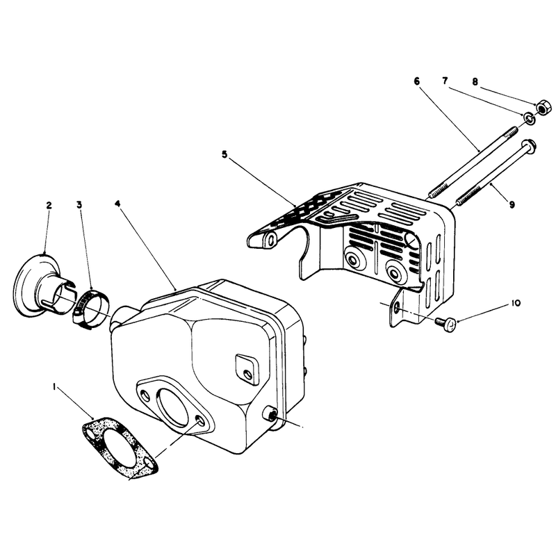 Muffler Assembly (engine No. 47pk9-2)