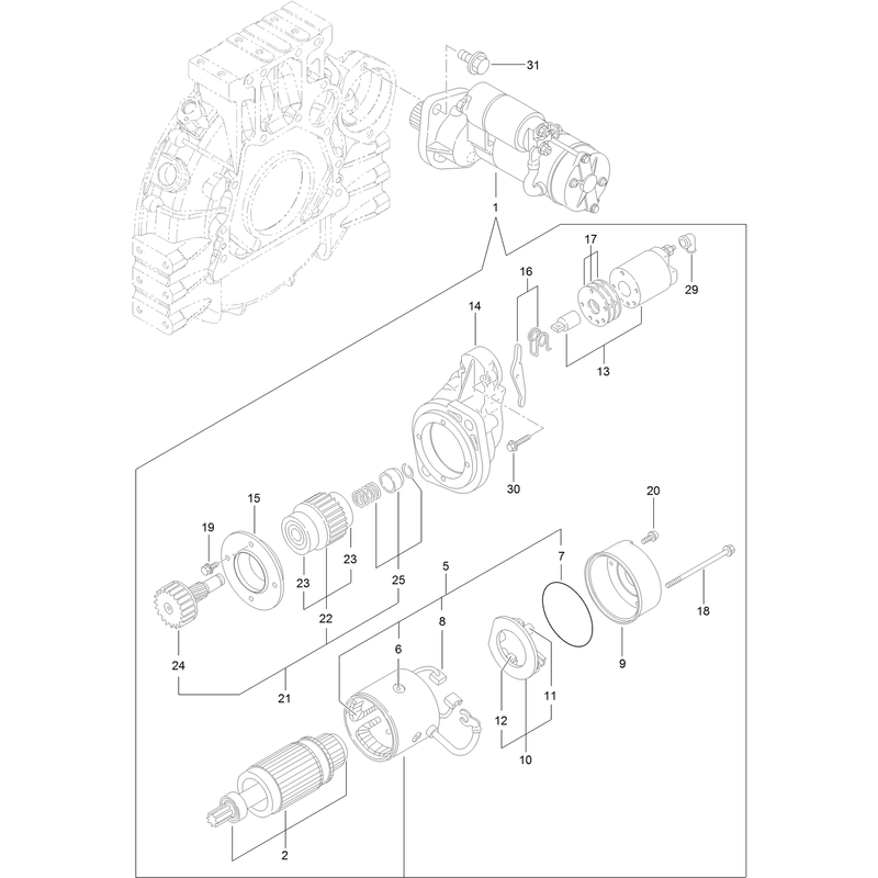 Starter Motor Assembly