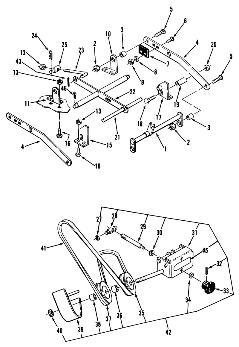 Rear Discharge Mower 42 In