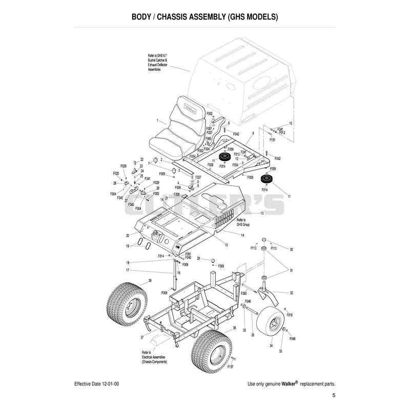 Body Chassis Assembly GHS Models