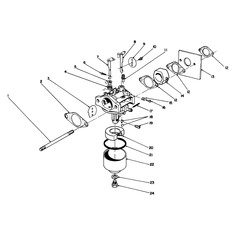 Carburetor Assembly Model No 47pl0-3