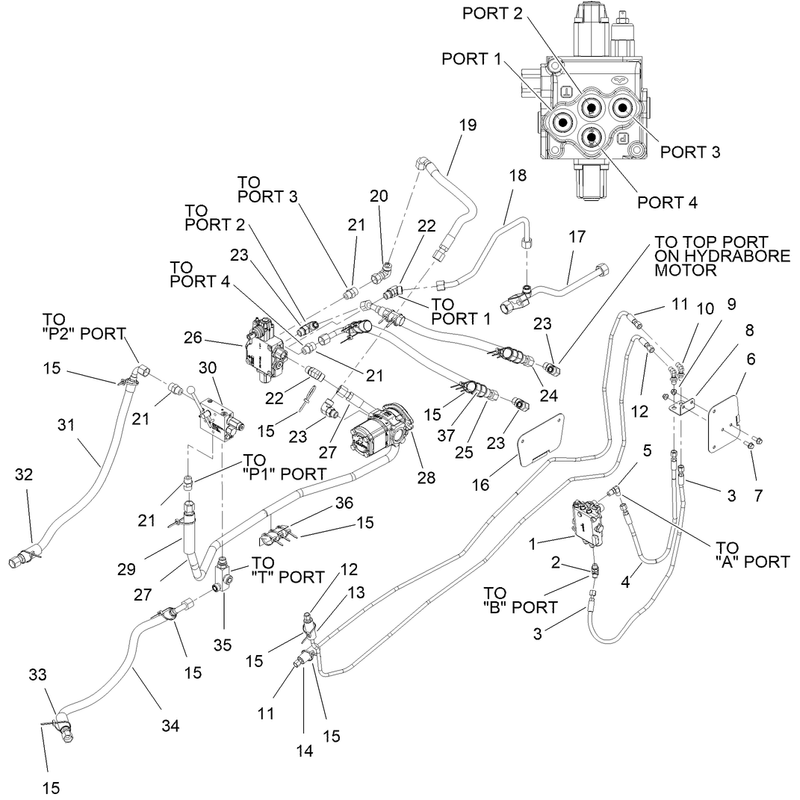 Hydraulic Plow Configuration Assembly
