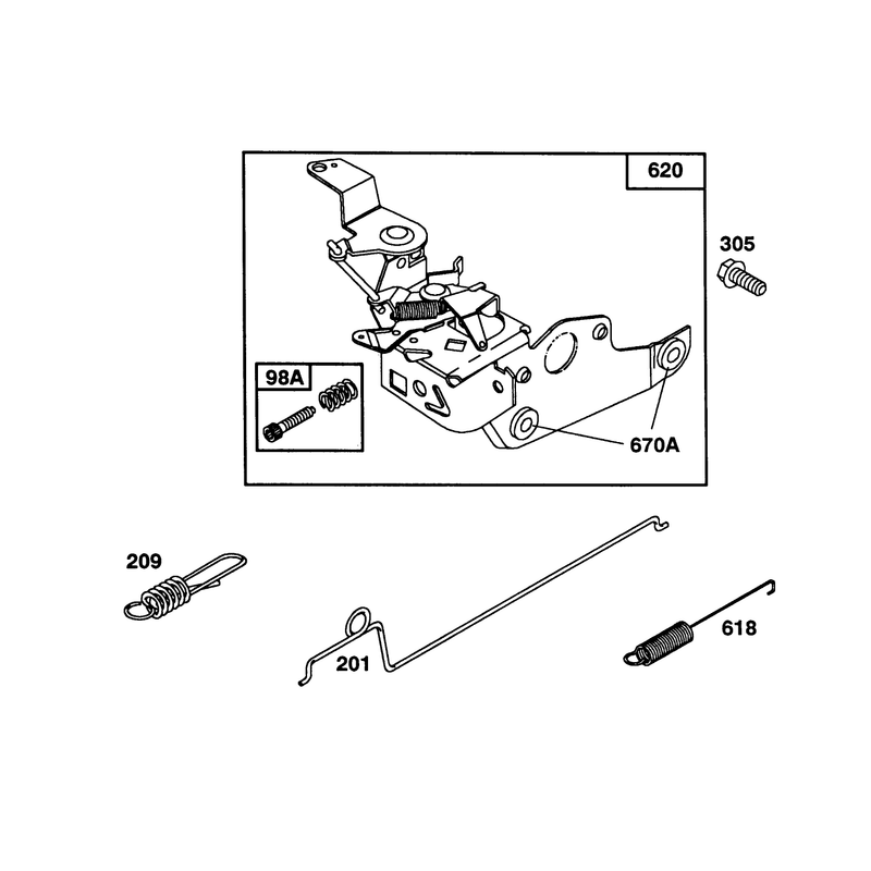 Engine Briggs and Stratton Model 124702-3115-01