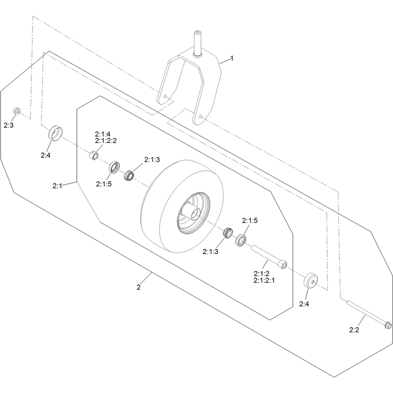Caster and Wheel Assembly