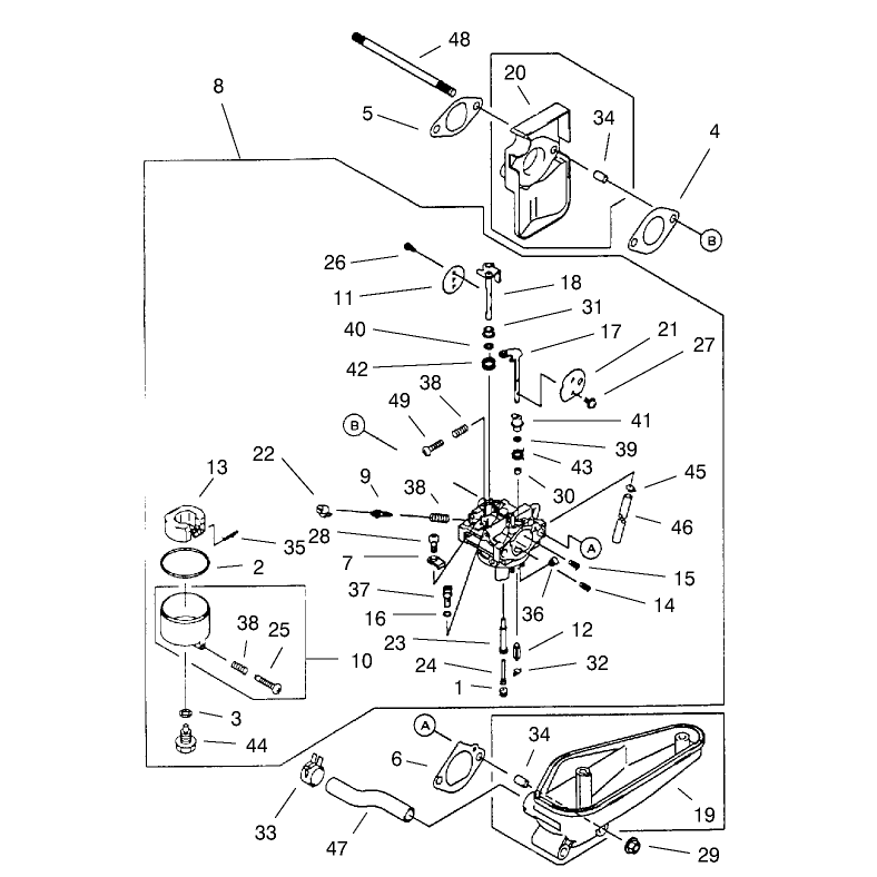 Carburetor Assembly Kawasaki FC420V-ES15
