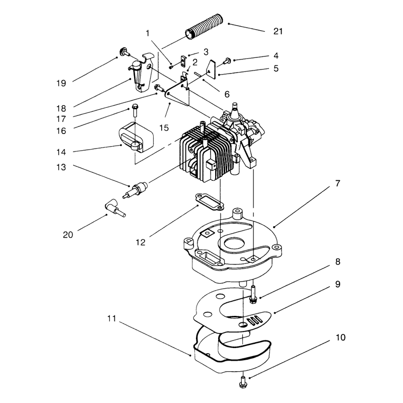 Brake and Muffler Assembly Model No 20441 Only