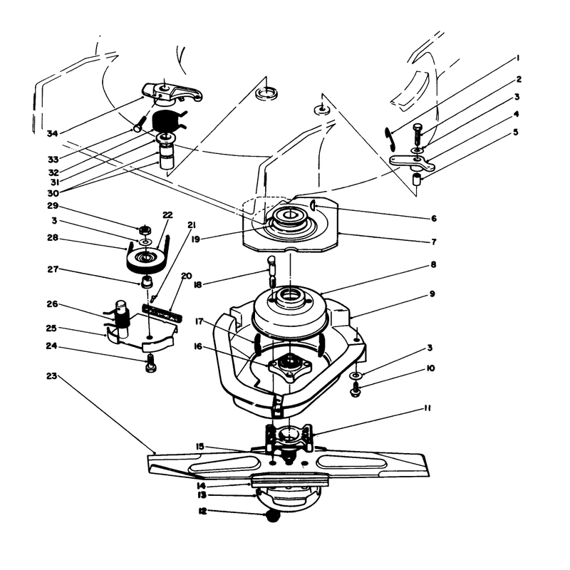 Blade Brake Clutch Assembly