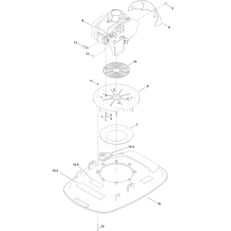 Engine and Deck Assembly