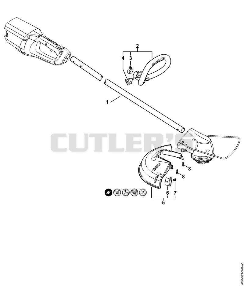 Drive tube assembly, Loop handle