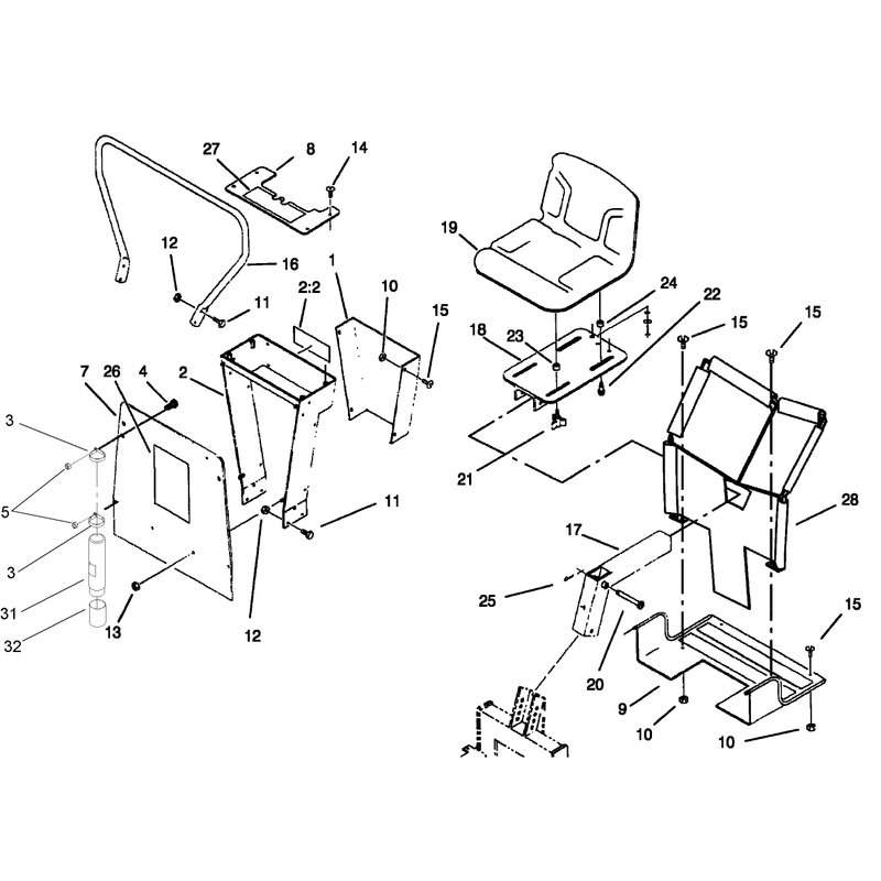 Seat and Mounting Assembly