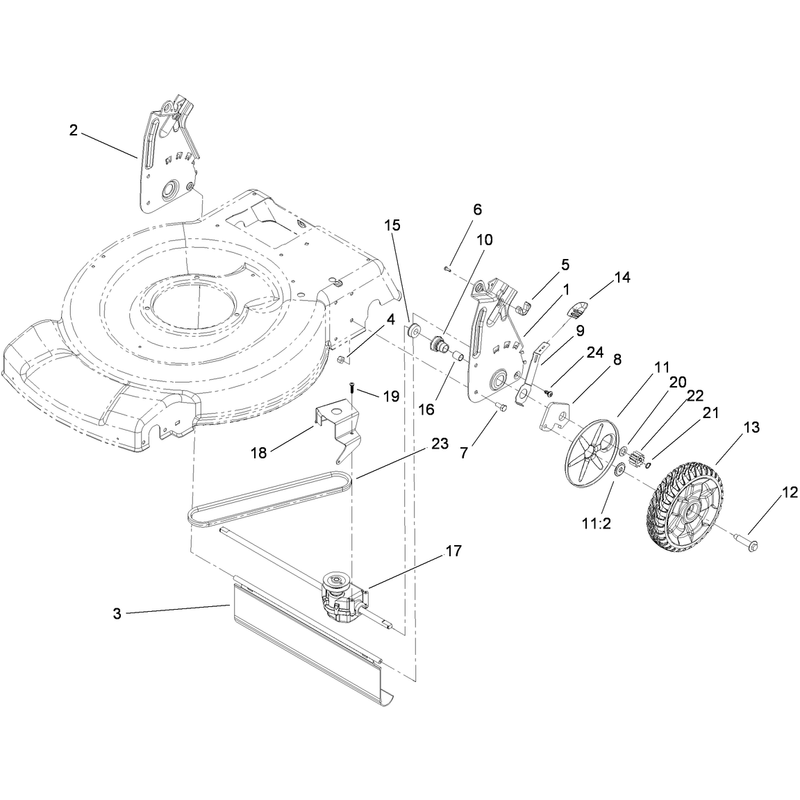 Rear Axle and Transmission Assembly