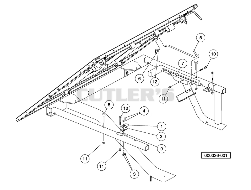 Latch Plate and Prop Rod