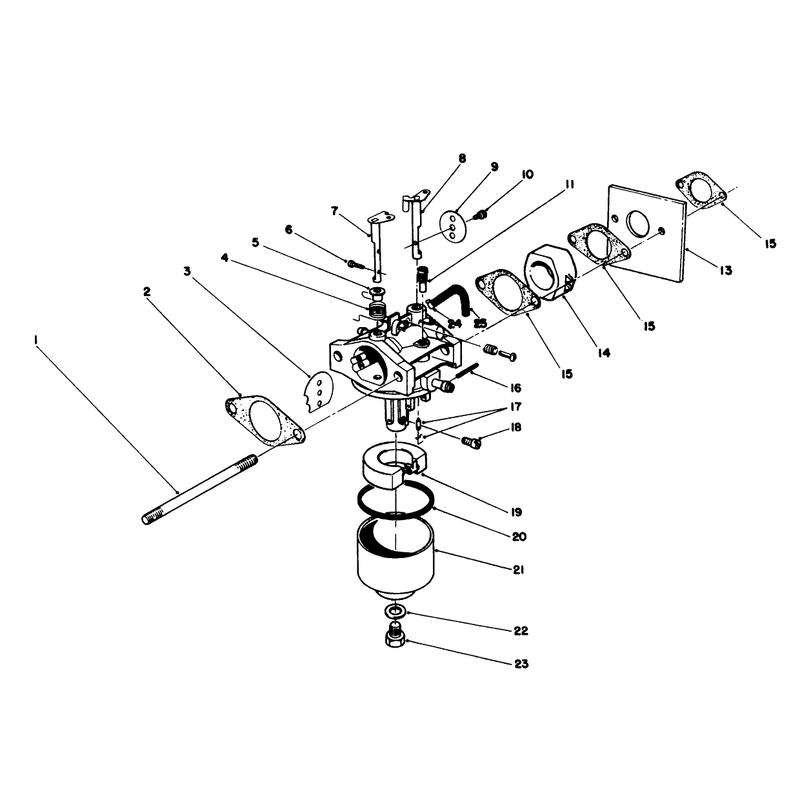 Carburetor Assembly Model No 47pj8