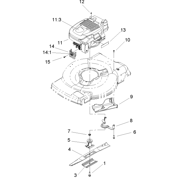 Engine and Blade Assembly