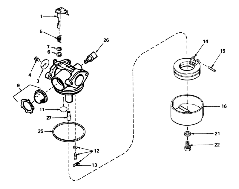 Carburetor No 632050a