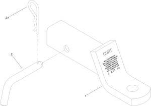 2in Receiver Draw Bar Assembly No 161-2810
