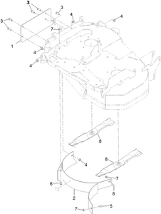 Toro 161-6719 Kit-36 in. Mulch Parts Diagram