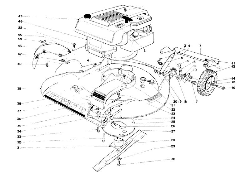 Housing And Engine Assembly Model 16222