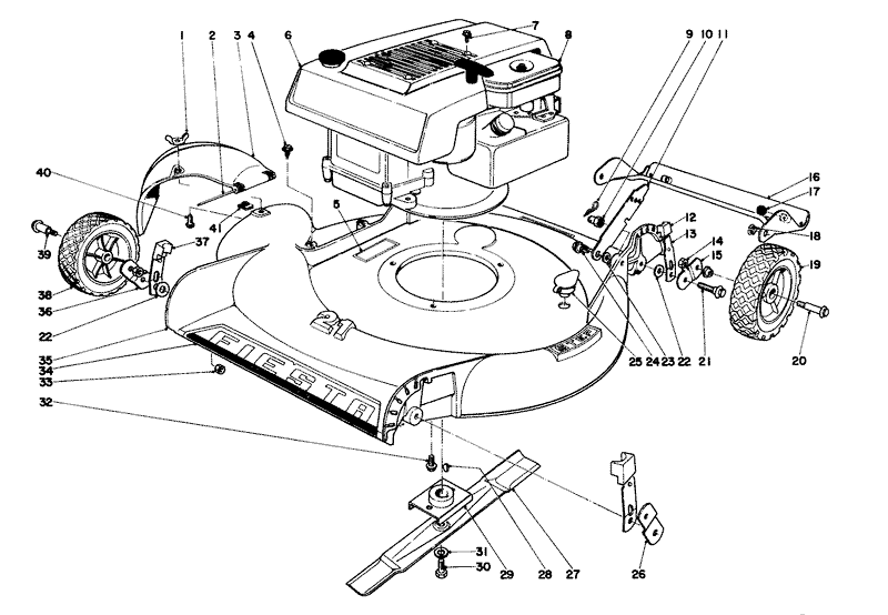 Housing And Engine Assembly Model No S 16000 And 16111