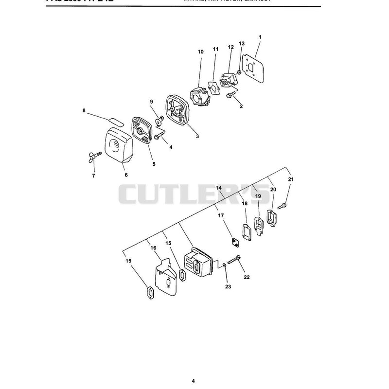 Intake, Air Filter, Exhaust